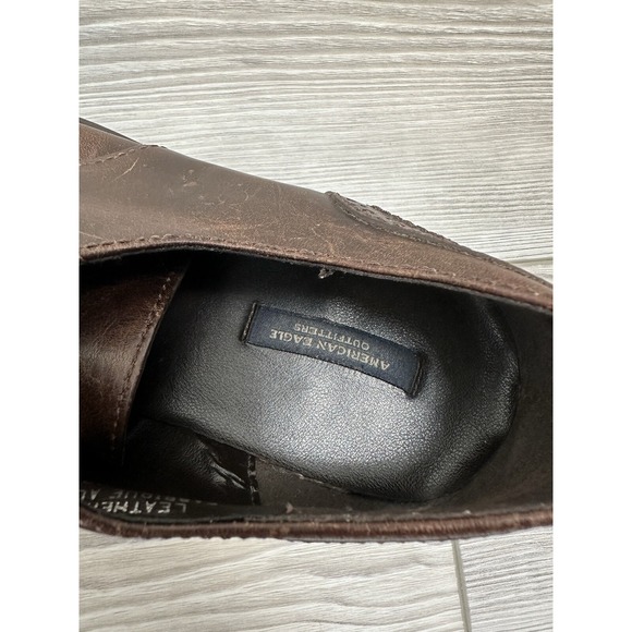 American Eagle Outfitters Vintage Men's Oxford Wingtips Size 7 Leather Preppy - Picture 6 of 9